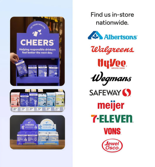 Cheers Restore | Supplement with DHM, L-Cysteine, Milk Thistle | 12 Doses